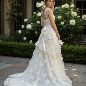 Jasmine Cream Floral Wedding Dress